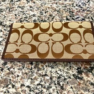 Coach wallet for check books